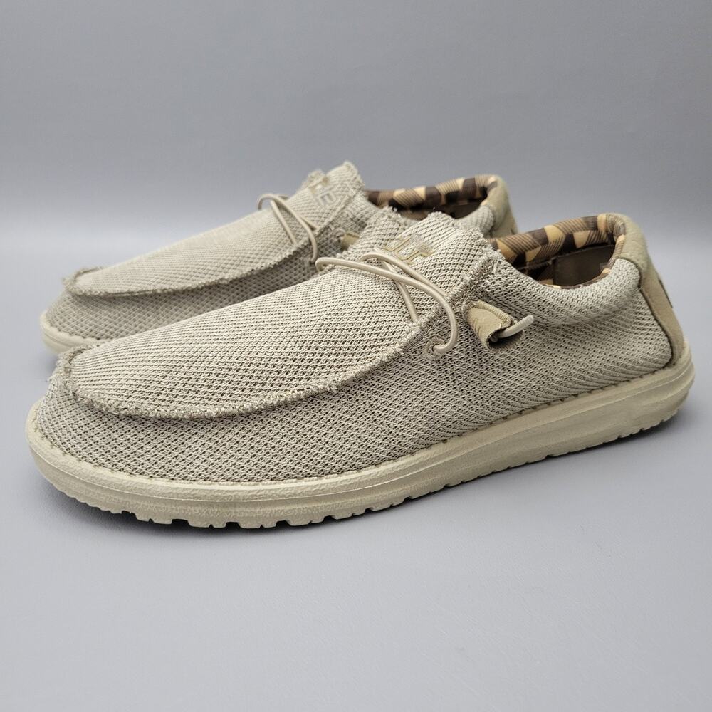 Hey Dude Wally Sox Loafers Mens 12 Stretch Knit Slip On Lightweight Walking Shoe